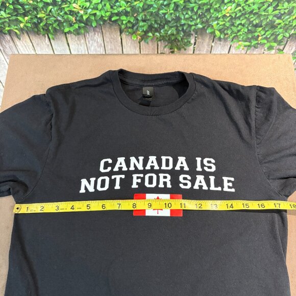 CANADA IS NOT FOR SALE Womens Size Small Black T-shirt (SKU: 38W) - Picture 6 of 9